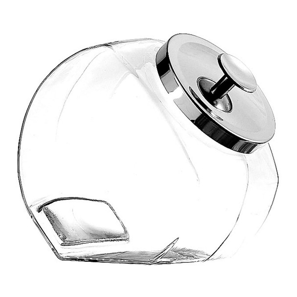 Anchor Hocking 69857AHG17 Glass Penny Candy Jar with Chrome Lid, 1/2 Gallon