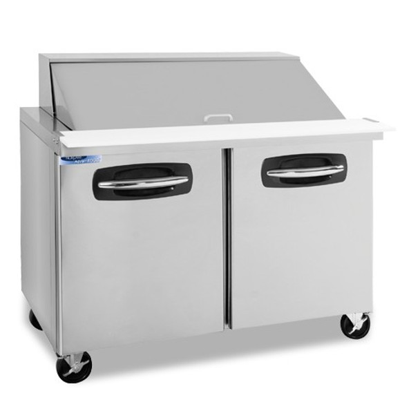 Nor-Lake NLSMP48-18A AdvantEDGE Two Door Mega Top Sandwich Food Refrigerator (NLSMP48-18) Nor-Lake NLSMP48-18A AdvantEDGE Two Door Mega Top Sandwich Food Refrigerator (NLSMP48-18)
