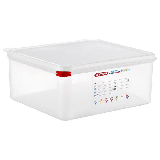 Araven 00470 Storage Container & Lid, 2/3 Size, 6" Deep, Translucent Araven 00470 Storage Container & Lid, 2/3 Size, 6" Deep, Translucent