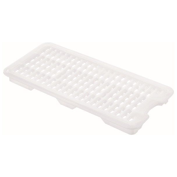 Araven 00243 Dray Tray, White, 1/4 Size