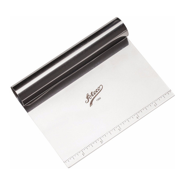 ATECO 1300 Bench Scraper, Stainless Steel, 5.9" x 3.75"
