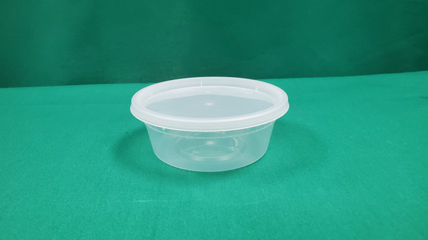 PLASTIK FT-S08 Soup Combo Plastic Container & Lid 8oz (240/cs)