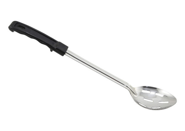 Winco BHSP-15 Basting Spoon, 15", slotted, stop hook, Bakelite handle
