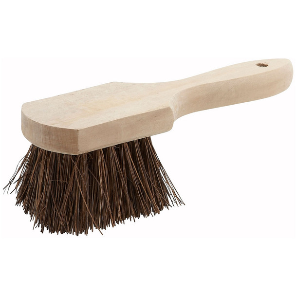 Winco BRP-10 Pot Brush, 10", Wood Handle, Coir Bristles