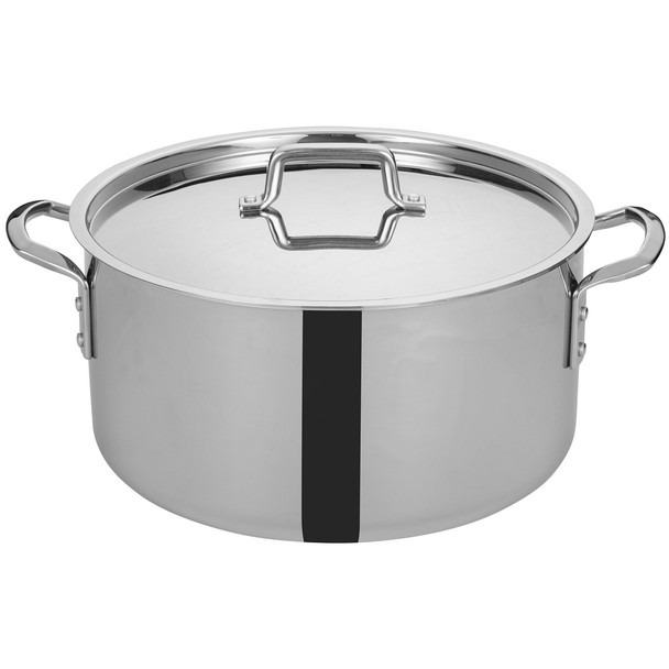 Winco TGSP-20 Tri-Gen, Stock Pot, 20 Quart, with Cover, Stainless Winco TGSP-20 Tri-Gen, Stock Pot, 20 Quart, with Cover, Stainless