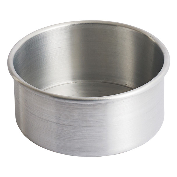Winco ACP-063 Round Aluminum Layer Cake Pan, 6" x 3"