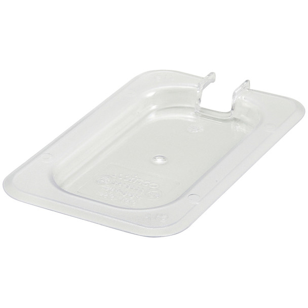 Winco SP7900C Food Pan Cover, 1/9 Size, Slotted, Clear, NSF