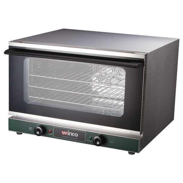 Winco ECO-500 Half-Size Countertop Convection Oven, 1.5 Cu. Ft., 1600W