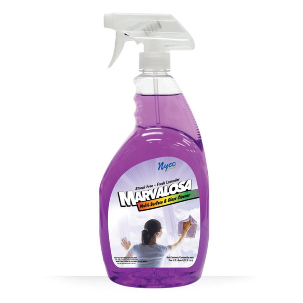 Nyco NL906-QPS9 Marvalosa Multi-Surface & Glass Cleaner, 32oz Spray