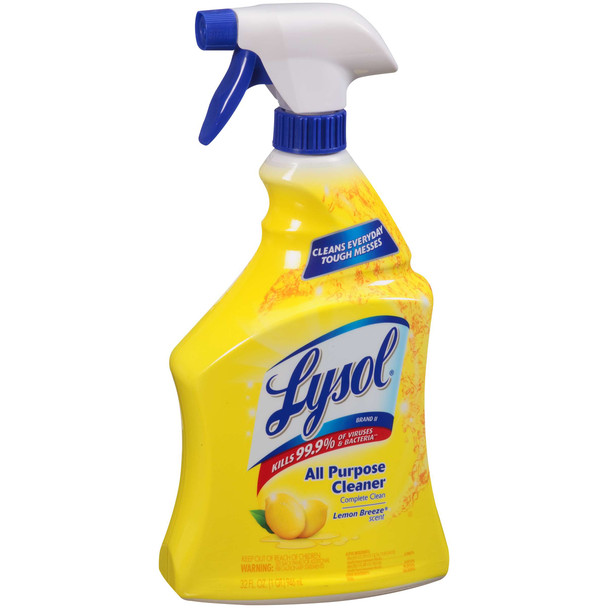 Lysol 75352 All Purpose Spray Cleaner, Lemon Scent, 32 oz.