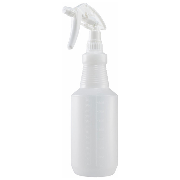 Winco PSR-9W Spray Bottle, 28 oz., White Trigger, Plastic