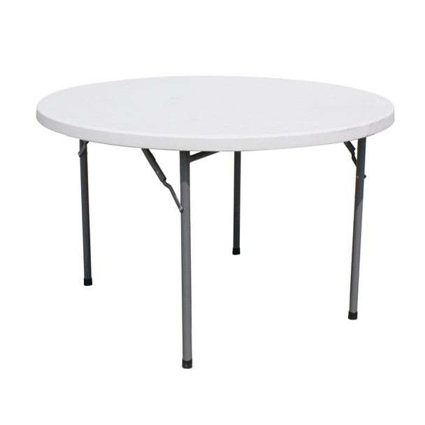 Omcan 41598 Folding Plastic Table, Round, 59" Diameter