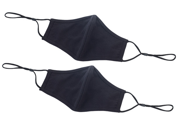 Winco MSK-2KML Adjustable Face Mask, M/L, Cotton, Black (2pc/Pack) Winco MSK-2KML Adjustable Face Mask, M/L, Cotton, Black (2pc/Pack)