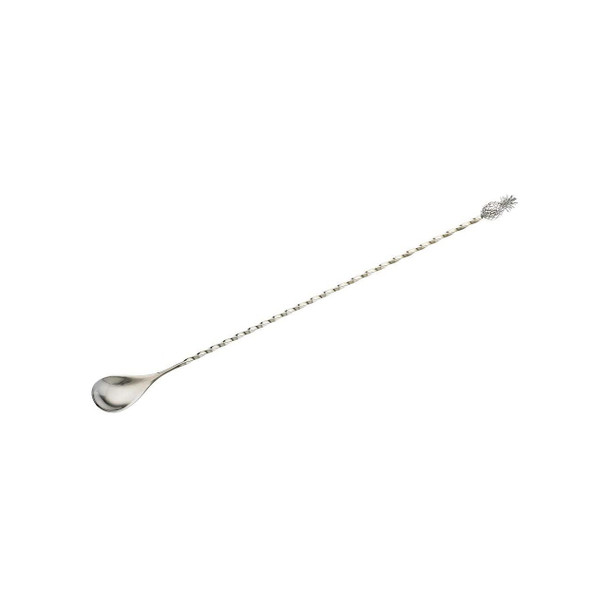 Mercer Barfly M37012PIN Bar Spoon, 13-1/4", Pineapple Decorative Shaped End