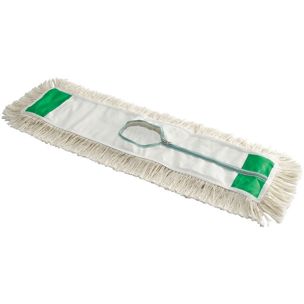Winco DM-24H Replacement Dust Mop Head, 24" x 5", Zipper Closure