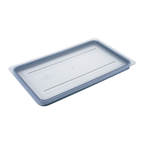 Cambro 10CWGL-135 Food Pan Cover, Full Size, Solid, Clear, w/Grip Lid & No
