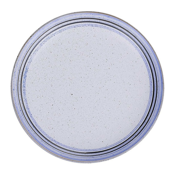 Yanco OC-107 7" Round Blue Design Coupe Porcelain Plate - 36/Case