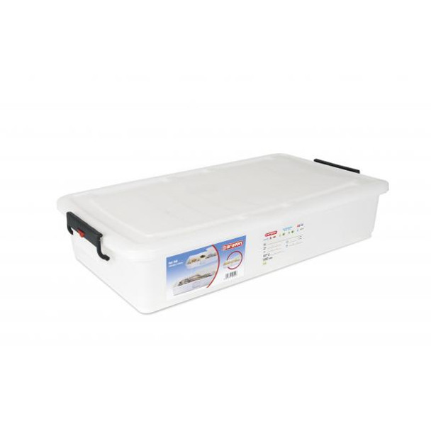 Araven 00545 Food Storage Container & Lid, 42.2 qt., 32-5/8" x 18-1/8" x 7-1/8"
