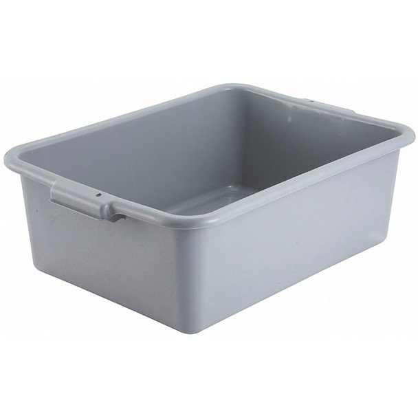 Winco PL-7G Dish Box, 21-1/2" x 15" x 7", Gray, 1-Compartment Winco PL-7G Dish Box, 21-1/2" x 15" x 7", Gray, 1-Compartment