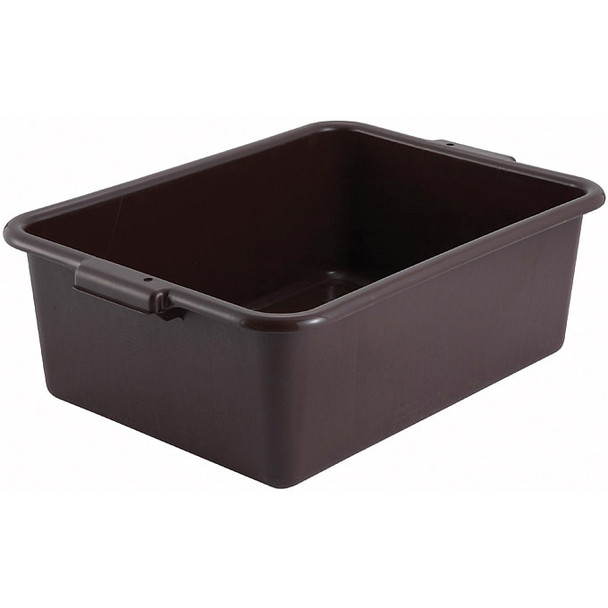 Winco PL-7B Dish Box, 21-1/2" x 15" x 7", Brown, 1-Compartment Winco PL-7B Dish Box, 21-1/2" x 15" x 7", Brown, 1-Compartment