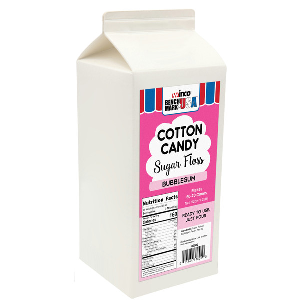 Cotton Candy Sugar Floss, 3.25 lb., Bubble Gum