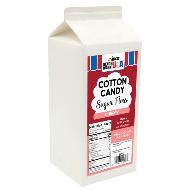 Cotton Candy Sugar Floss, 3.25 lb., Cherry