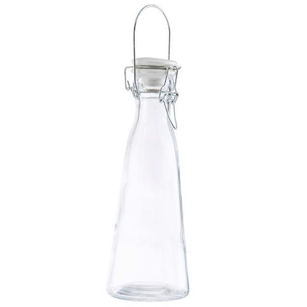 Tablecraft 10725 Clear Glass Carafe, 17 oz., Round, Resealable