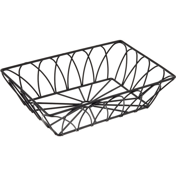 Tablecraft 10537 Rectangular Black Metal Wire Serving Basket, 9 x 6 x 2.5" Tablecraft 10537 Rectangular Black Metal Wire Serving Basket, 9 x 6 x 2.5"