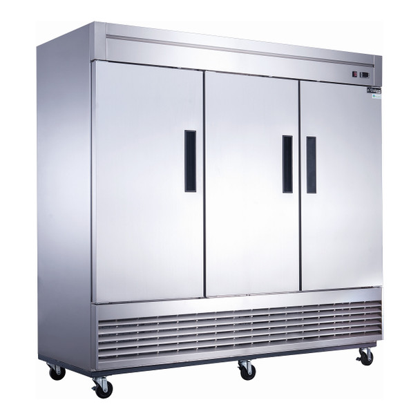 Dukers D83F 82 5/8" Swing Solid Door Reach-In Freezer, 3 Doors Dukers D83F 82 5/8" Swing Solid Door Reach-In Freezer, 3 Doors