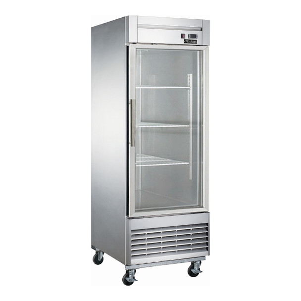 Dukers D28R-GS1 27 1/8" Swing Glass Door Reach-In Refrigerator, 1 Door Dukers D28R-GS1 27 1/8" Swing Glass Door Reach-In Refrigerator, 1 Door