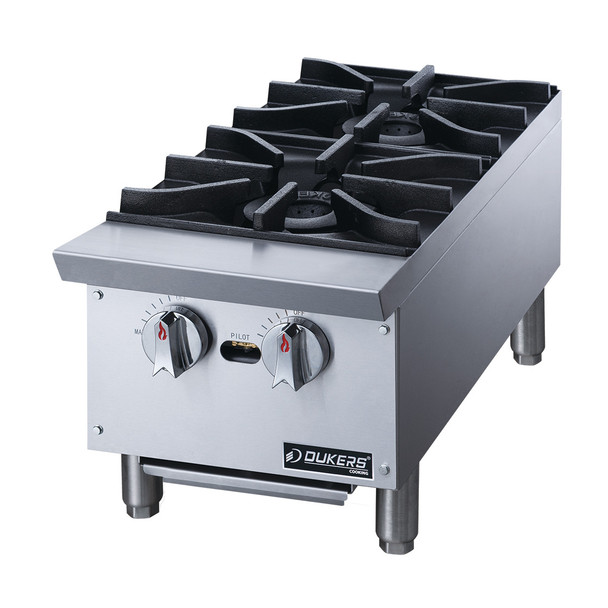 Dukers DCHPB12 Hot Plate with 2 Burners