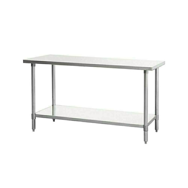 Atosa SSTW-3060 18 Gauge Stainless Steel Work Table with Undershelf, 60"W x 30"D