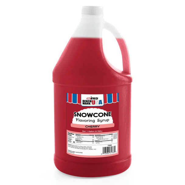 Snow Cone Syrup, 1 Gallon, Cherry Snow Cone Syrup, 1 Gallon, Cherry