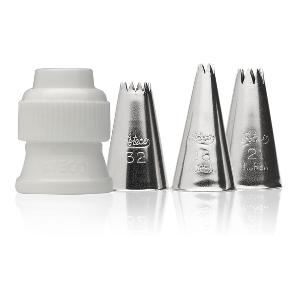 Ateco 381 4-Piece Star Tube Set