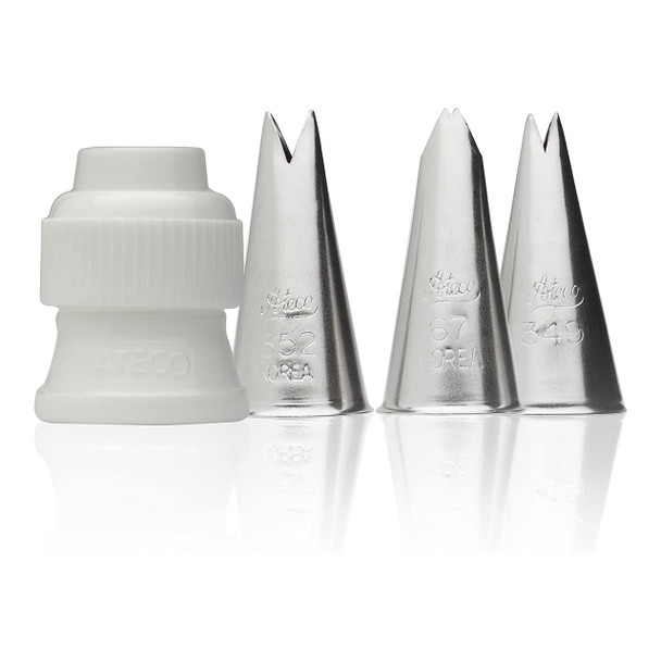 Ateco 382 4-Piece Leaf Tube Set