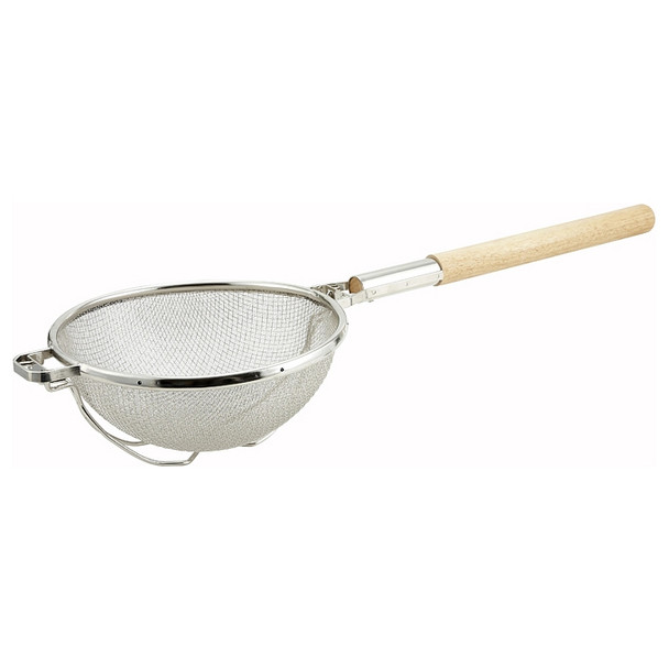 Winco MST-1010D Reinforced Double Tinned Mesh Strainer, 10-1/2" dia. Winco MST-1010D Reinforced Double Tinned Mesh Strainer, 10-1/2" dia.