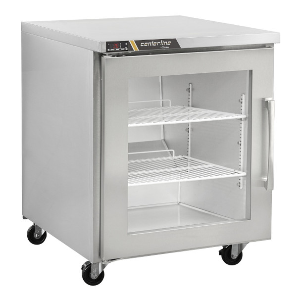 Centerline CLUC-27R-GD-L 27" Undercounter Refrigerator, (1) Glass Door, Hinge Left