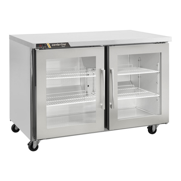 Centerline CLUC-48R-GD-LL 48" Undercounter Refrigerator, (2) Glass Doors, Hinge Left/Left Centerline CLUC-48R-GD-LL 48" Undercounter Refrigerator, (2) Glass Doors, Hinge Left/Left