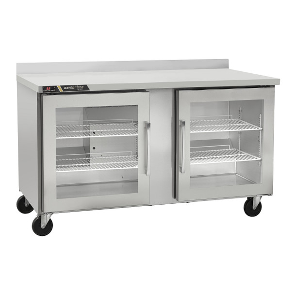 Centerline CLUC-60R-GD-WTLR 60" Worktop Refrigerator, (2) Glass Doors, Hinge Left/Right Centerline CLUC-60R-GD-WTLR 60" Worktop Refrigerator, (2) Glass Doors, Hinge Left/Right