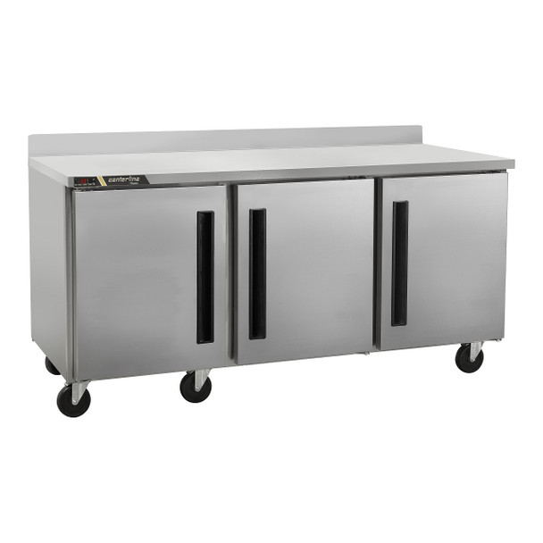 Centerline CLUC-72F-SD-WTLLL 72" Worktop Freezer, (3) Solid Doors, Hinge Left/Left/Left Centerline CLUC-72F-SD-WTLLL 72" Worktop Freezer, (3) Solid Doors, Hinge Left/Left/Left