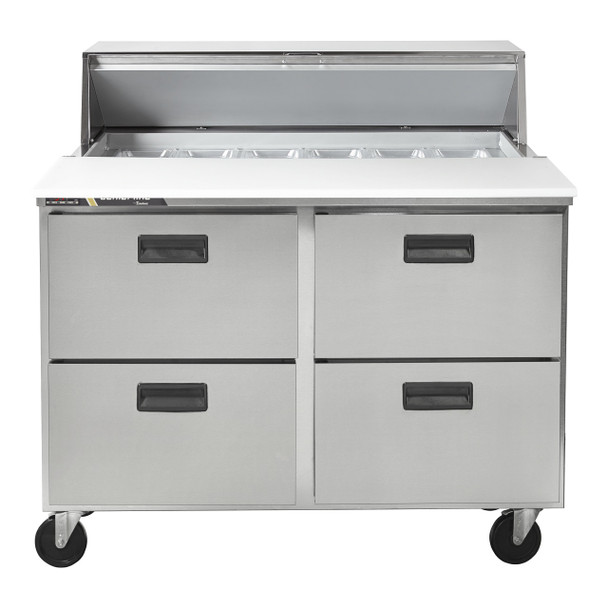 Centerline CLPT-4812-DW 48" Sandwich Prep Table, 12 Pans, 4 Drawers Centerline CLPT-4812-DW 48" Sandwich Prep Table, 12 Pans, 4 Drawers