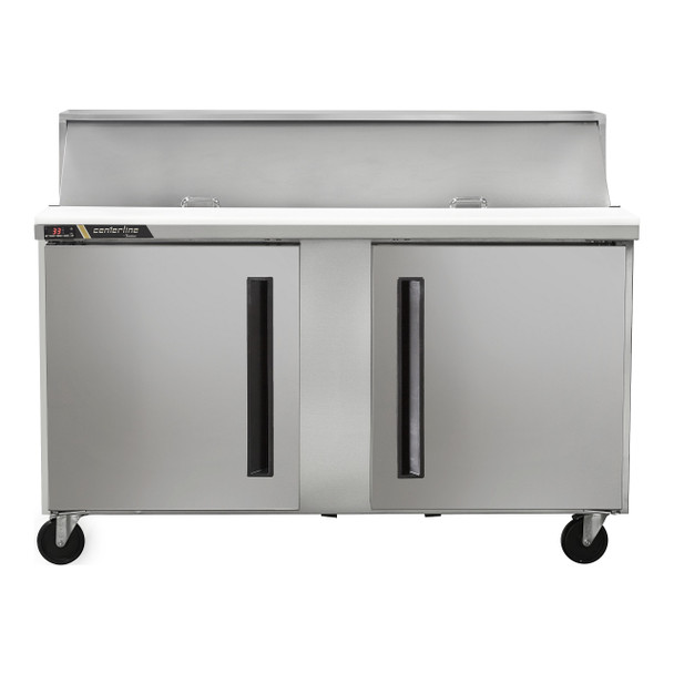 Centerline CLPT-6024-SD-RR 60" Mega Top Sandwich Prep Table, 24 Pans, Solid Doors, Hinge Right/Right Centerline CLPT-6024-SD-RR 60" Mega Top Sandwich Prep Table, 24 Pans, Solid Doors, Hinge Right/Right