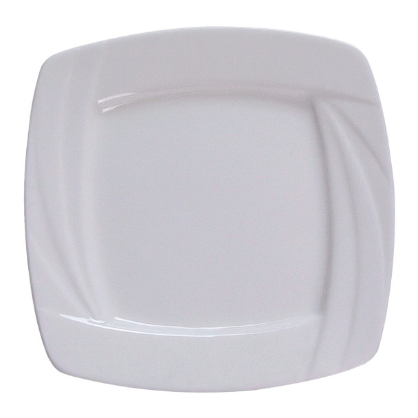 Yanco MM-8-SQ 8" Bone White Square Plate, 36/Case