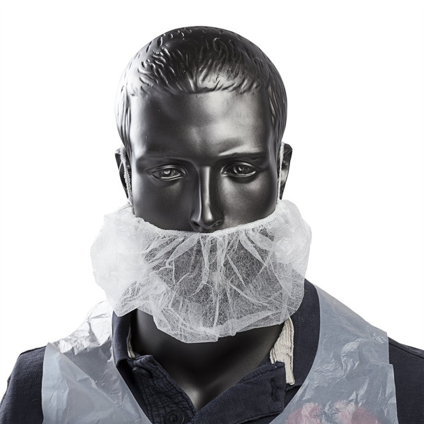 Royal RBP1M Beard Protector, White Polypropylene, 100/Pack Royal RBP1M Beard Protector, White Polypropylene, 100/Pack