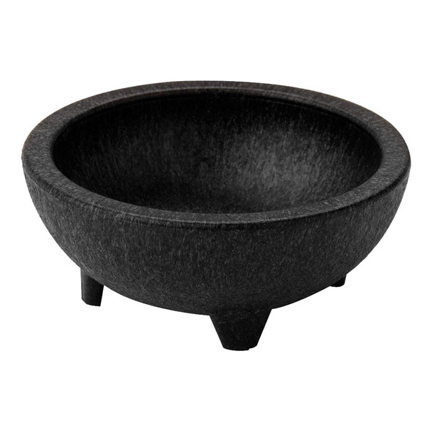 HS Inc. NHS1008 4 oz. Plastic Molcajete Chico, 3", Charcoal