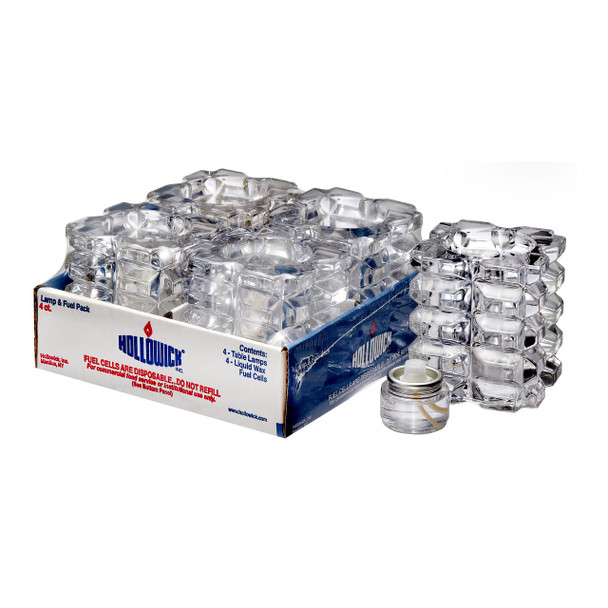 Hollowick 5151C-4 Lamp & Liquid Fuel Cells, Faceted, Clear (4/Pack) Hollowick 5151C-4 Lamp & Liquid Fuel Cells, Faceted, Clear (4/Pack)