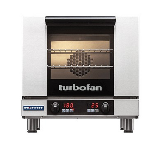 Moffat E23D3-P 3 Tray Half Size Electric Convection Oven, Digital Control, 208V