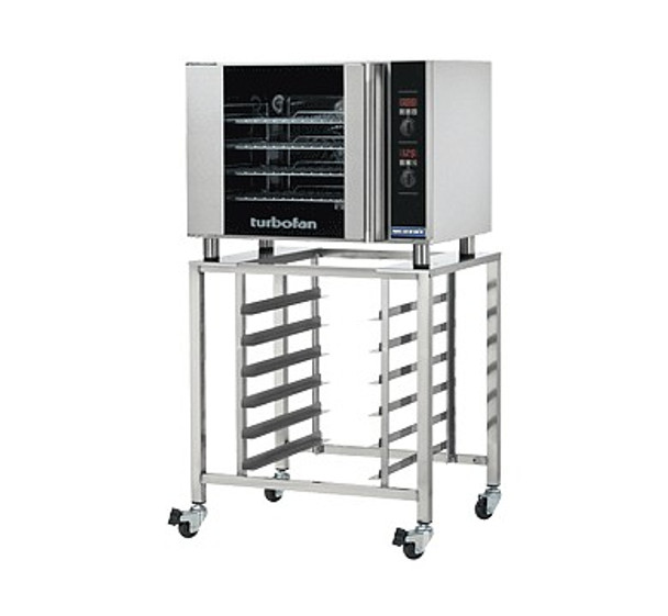Moffat E31D4-SK2731U 4 Tray Half Size Electric Convection Oven Digital Control - with SK2731U Stand
