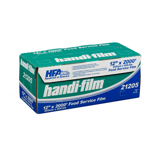 Handi-Foil 21205-S 12" x 2000' Plastic Film Wrap Roll with Slide Cutter
