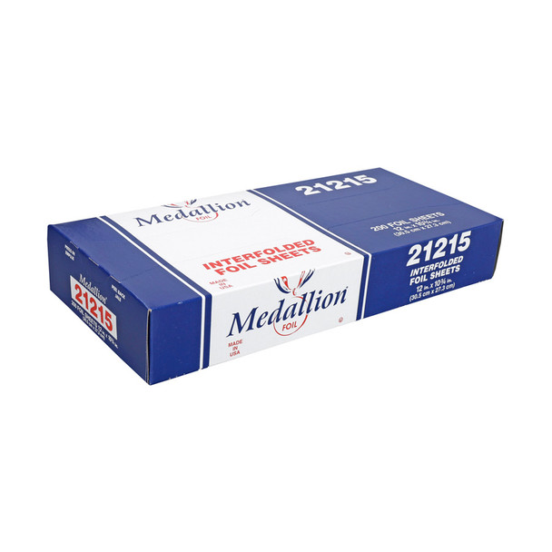 Handi-Foil 21215 Medallion Aluminum Foil Pop Up Sheets, 12" x 10" (200/Box)